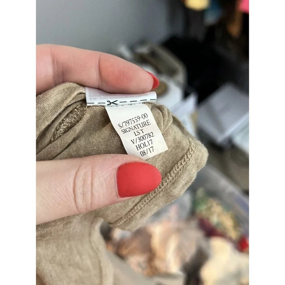 Banana Republic Signature Modal Long Sleeve Turtleneck Size XS Tan Brown Women’s - Picture 5 of 5